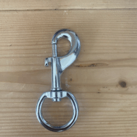 Grand mousqueton 100 mm/28 – Chromé - Cab'âne - 569