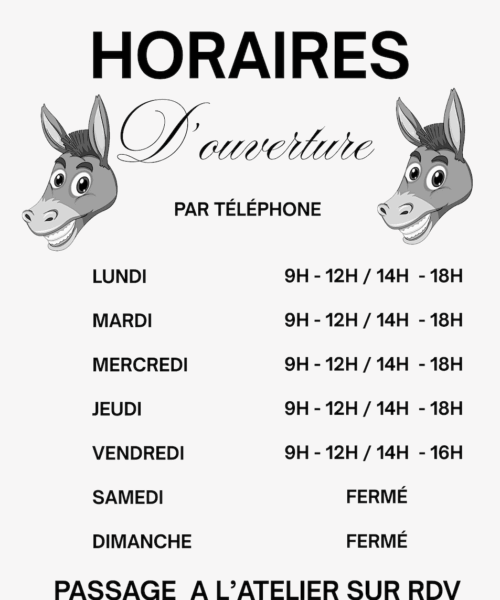 Horaires D'ouverture Affiche